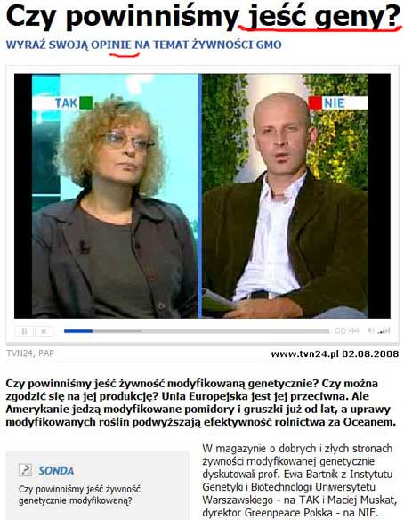 Czy powinnismy je geny - pyta TVN24