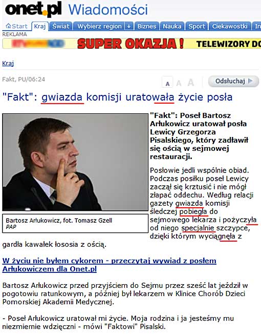 Pose Bartosz Arukowicz jako gwiazda pobiega i uratowaa ycie