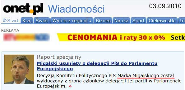 Marka Migalskiego zosta wykluczony z grona czonkw delegacji